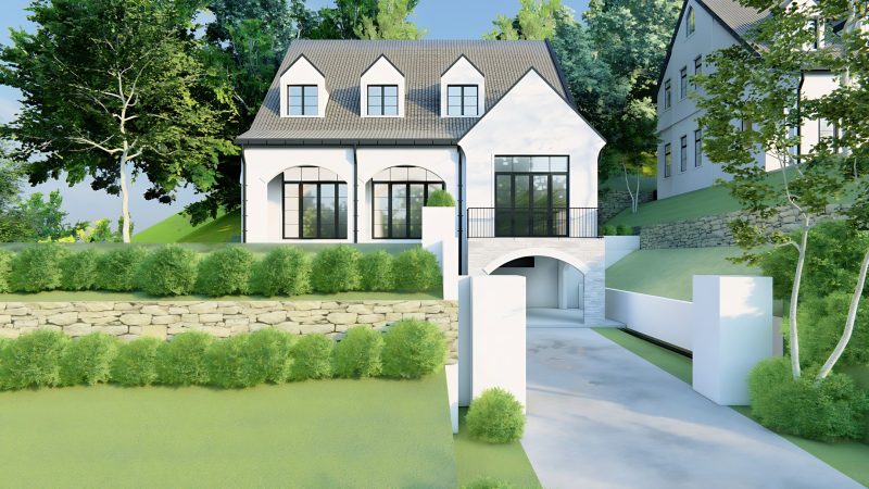 English-style bungalow with dormer windows
