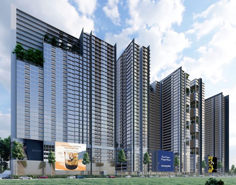 Rendering of the Jalan Yahya Awal service apartment towers