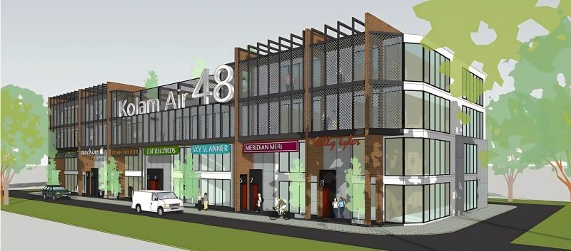 Rendering of Kolam Air 48 corner block