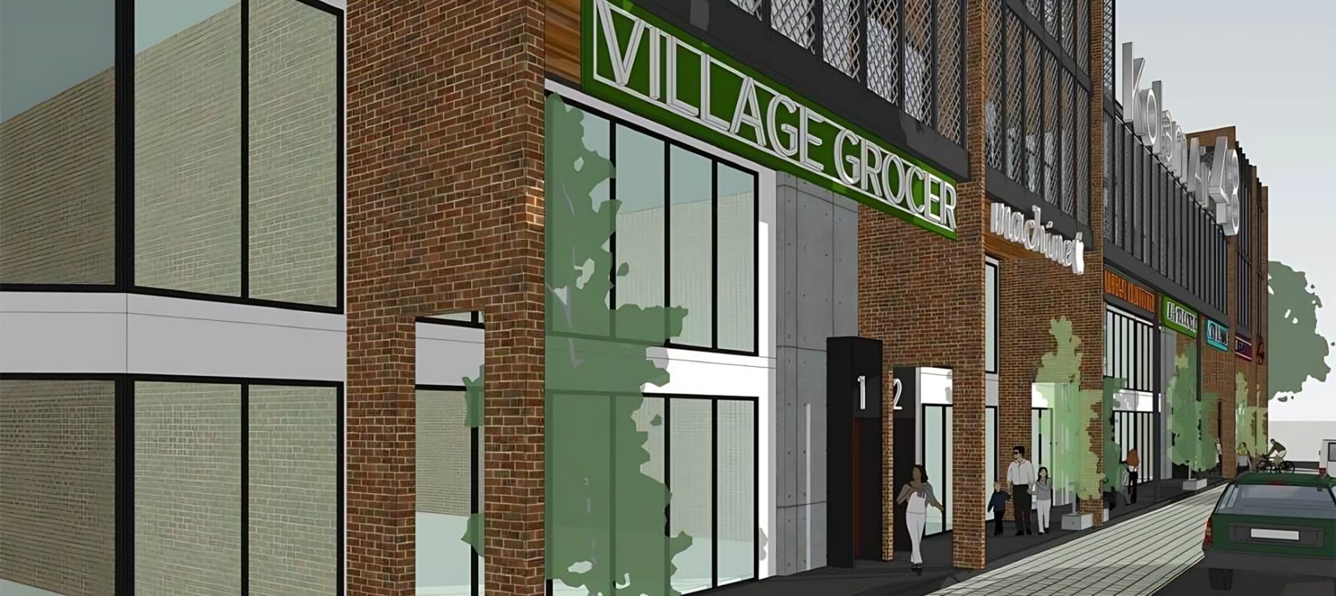Street-level shopfronts