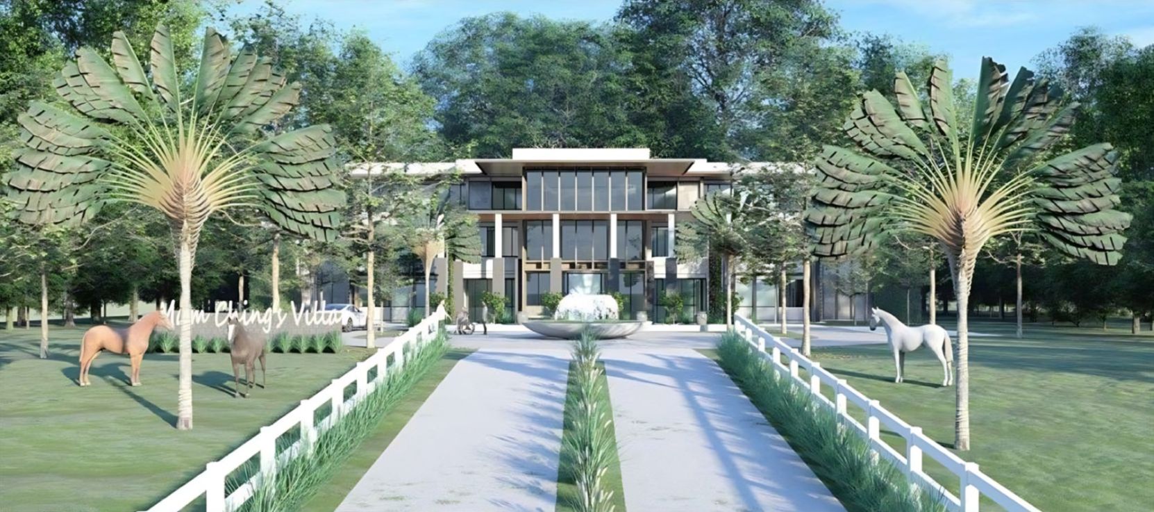 Approach avenue to the assisted living building
