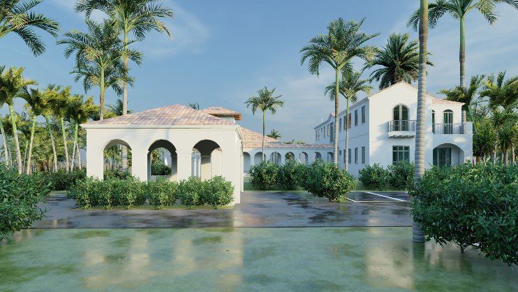 Retreat among palm trees