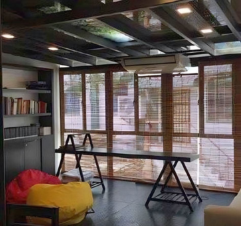 Workspace by timber-screened windows