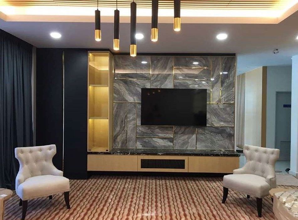 VVIP waiting room with marble feature wall